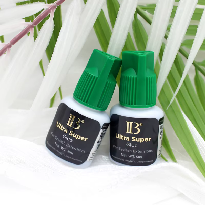 IBeauty – colle Ultra Super pour Extension de cils, 10 bouteilles, capuchon vert, adhésif imperméabl
