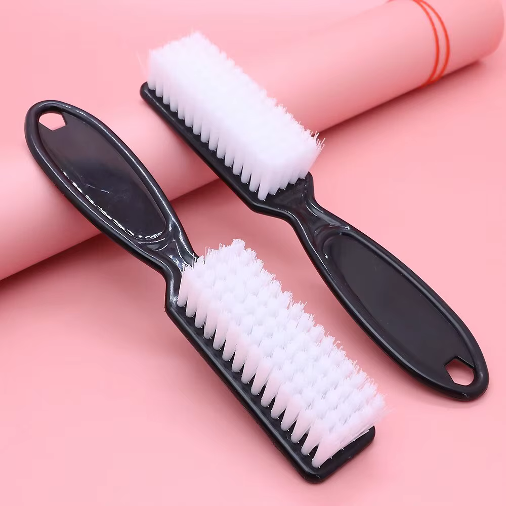 Brosse de nettoyage pour ongles, couleur, poignée en plastique, brosse multifonctionnelle, nettoyage