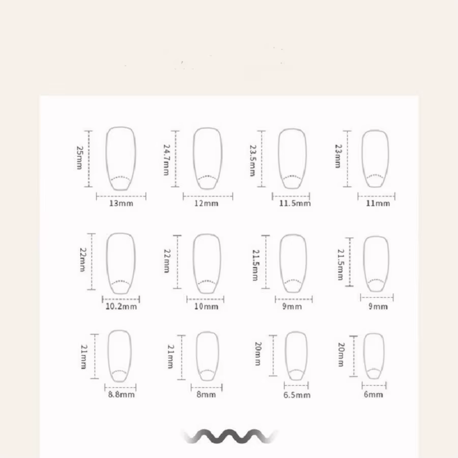 24 pièces/1 boîte vent foncé dégradé Long blanc arc ongles Patch faux ongles