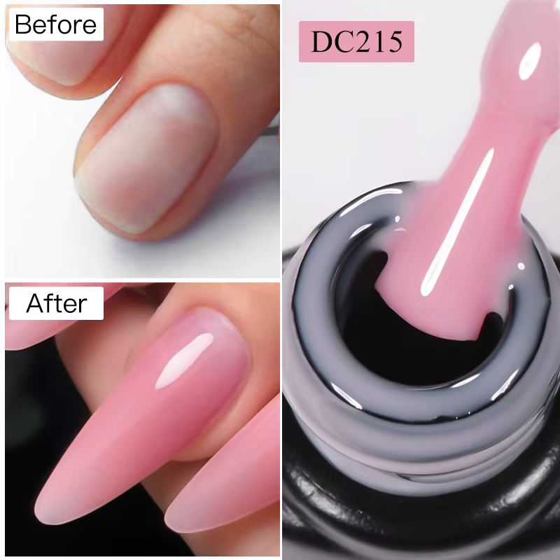MTSSII 7ml Extension rapide vernis à ongles gelée Transparent nu rose rouge Gel dur construction rap