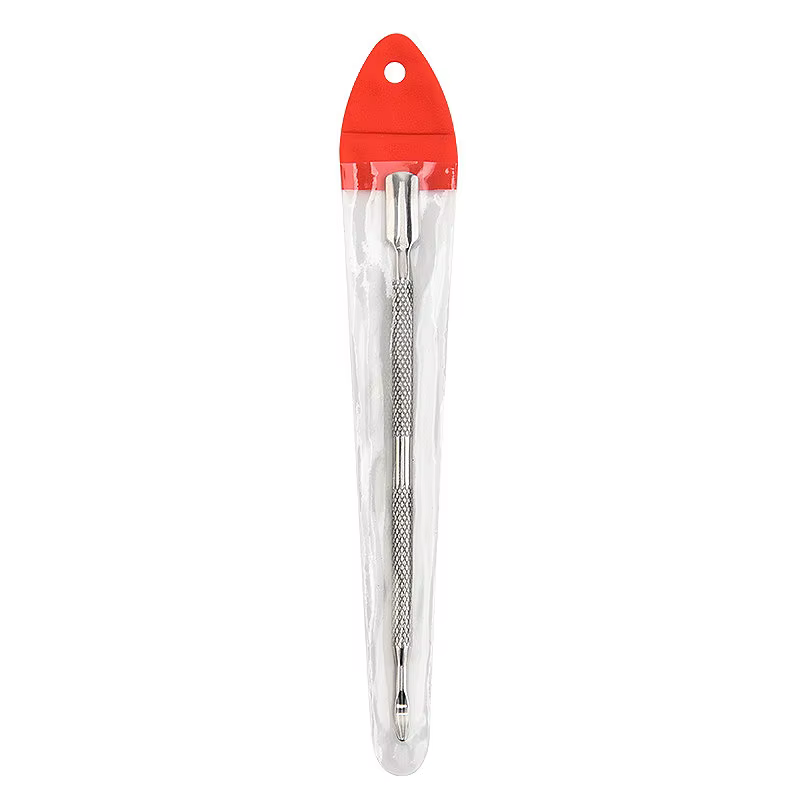 1Pcs En Acier Inoxydable Double Tête Cuticule Pusher Manucure Outils pour Ongles Vernis Colle Cuticu