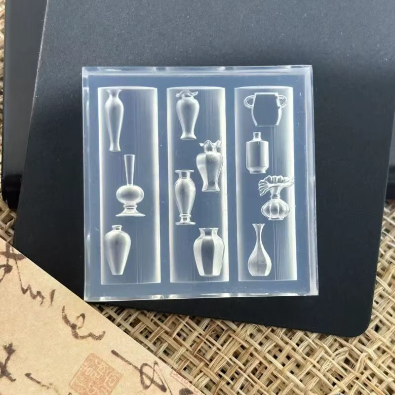 Moule en Silicone 3D pour décoration de manucure, inspiré du Vase en porcelaine Vintage, Werkzeug po
