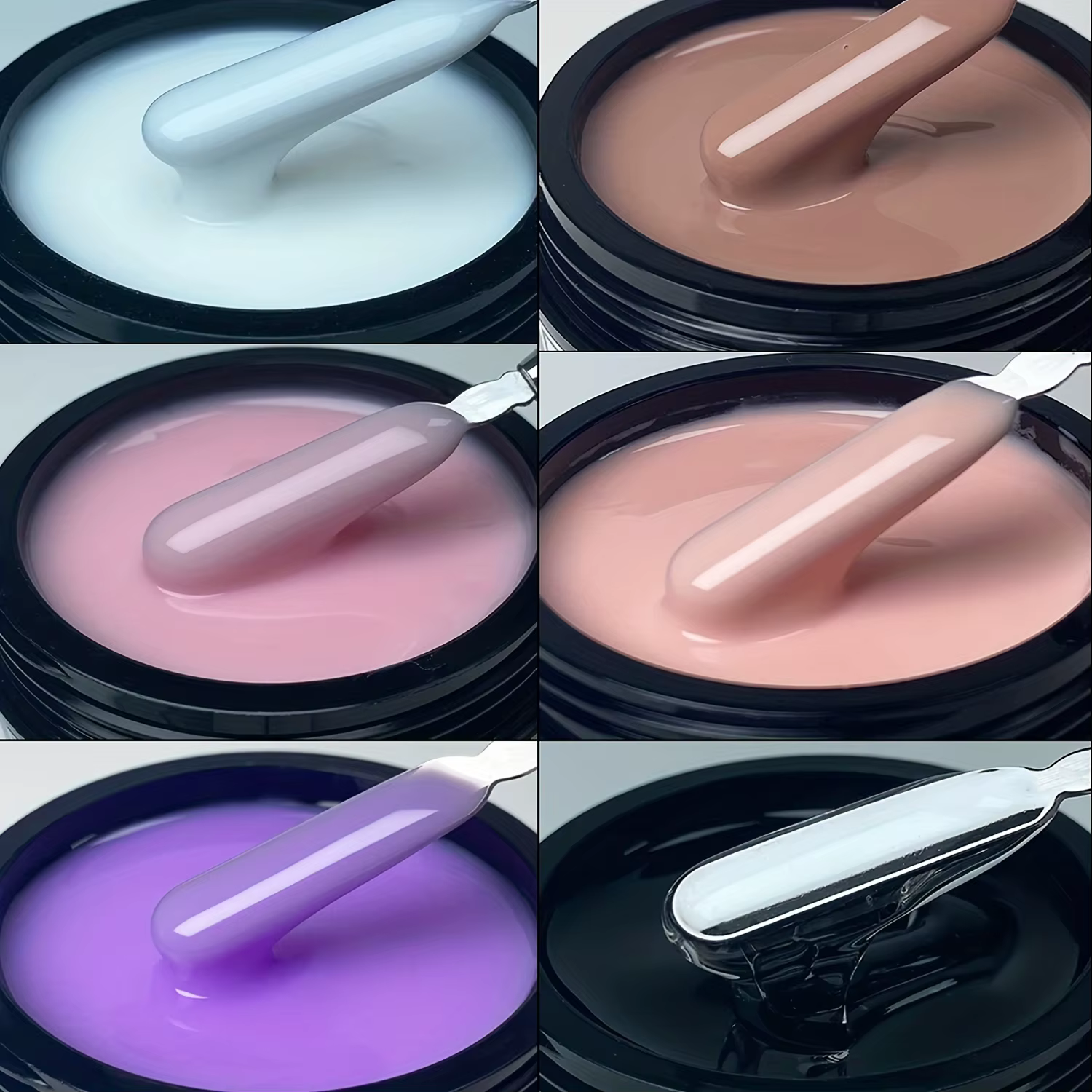 Gel constructeur pour ongles en gel nude rose poussiéreux duolingdai 30G, gel constructeur scintilla