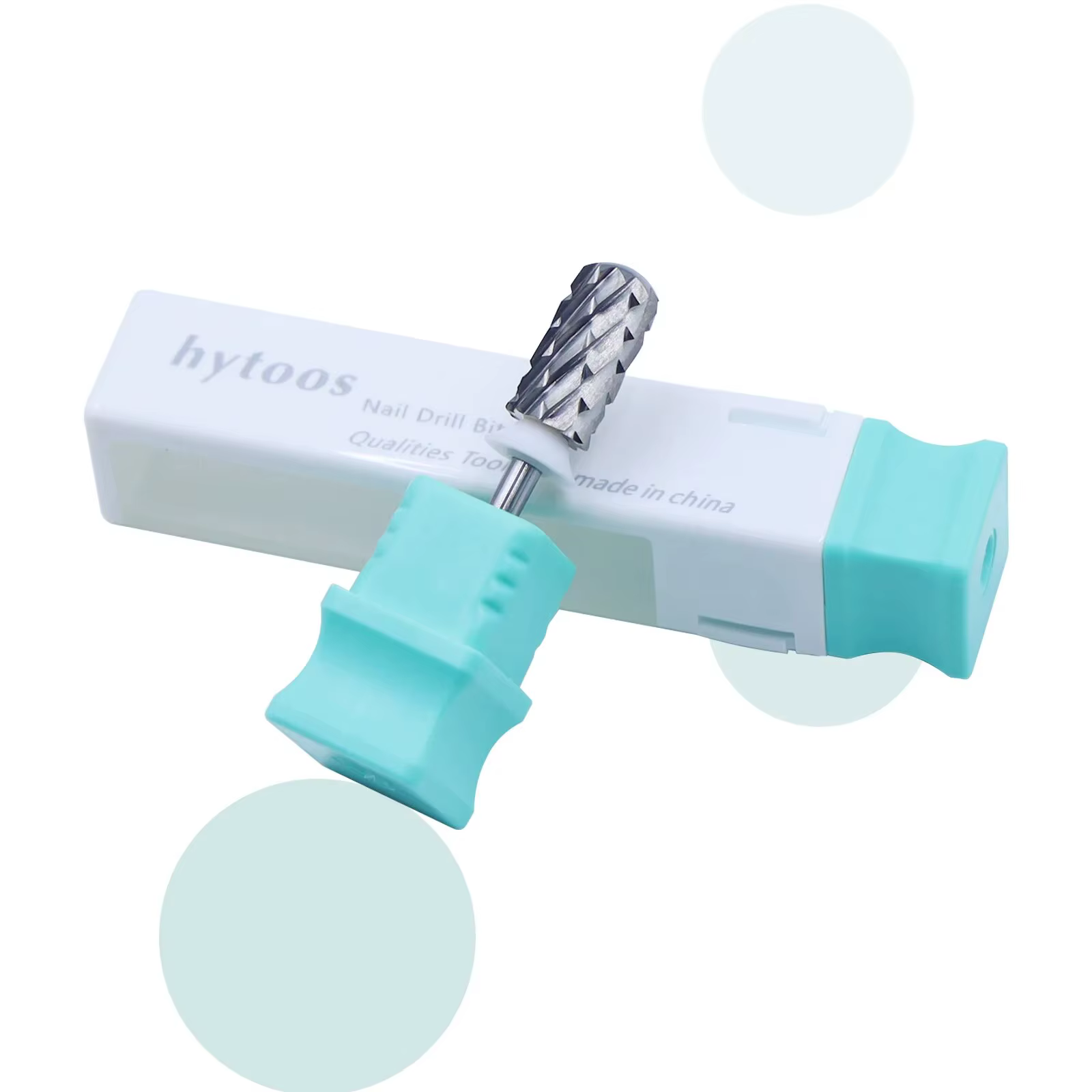 HYTOOS 5XC Round Top Grand Baril Nail Forets 3/32 Carbure Burr Supprimer Épais Gel Manucure Exercice