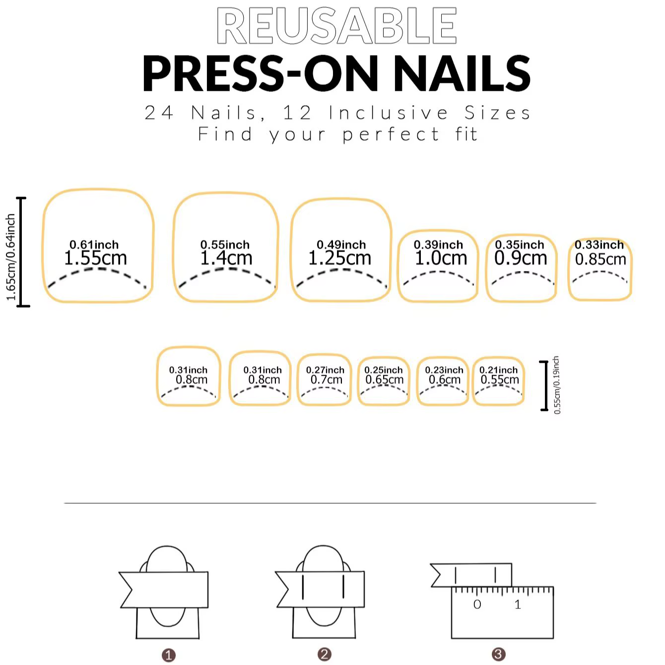 Faux ongles carrés en fleur de cerisier et diamant, 24 pièces, colle gelée détachable et réutilisabl