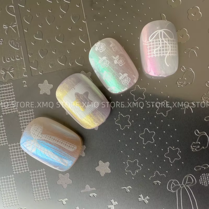 XMQ NAIL ART STAMPING PLATES STAR HEART TEMPLATES