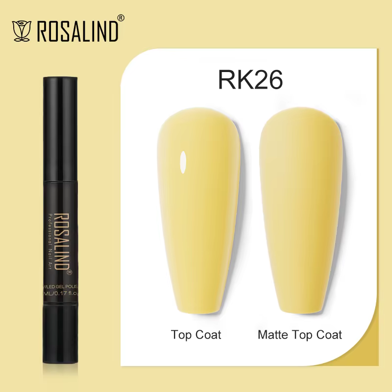 ROSALIND-Stylo de Verhéritage à Ongles Gel UV Semi Continu, Base de Verhéritage Hybride, Couche de F