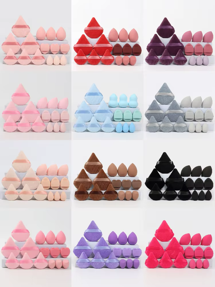 Ensemble de 15 pièces multi-effet, 3 bouffées de poudre libre, 3 mini bouffées de poudre libre, 3 œu
