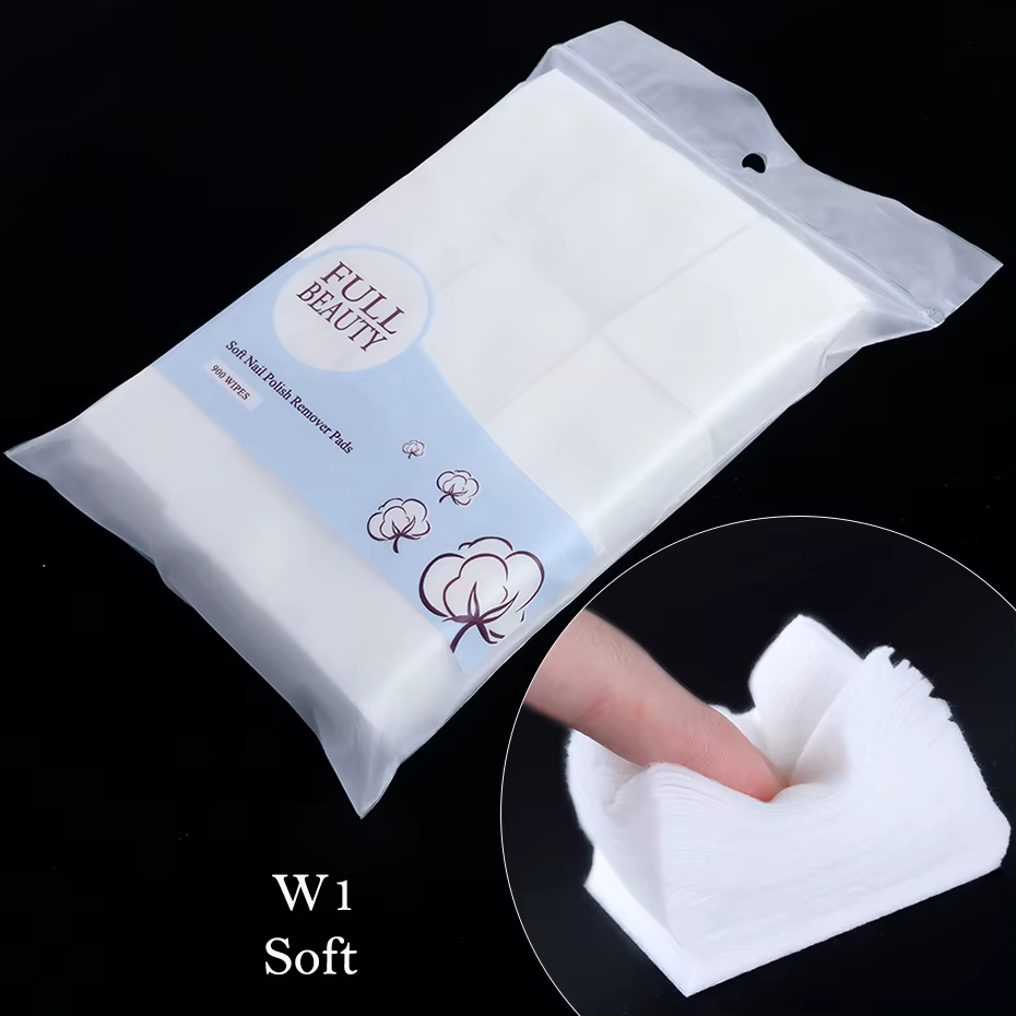Dissolvant de vernis à ongles Gel, 1 paquet, nettoyant en coton, tampon d'essuyage pour ongles en pa