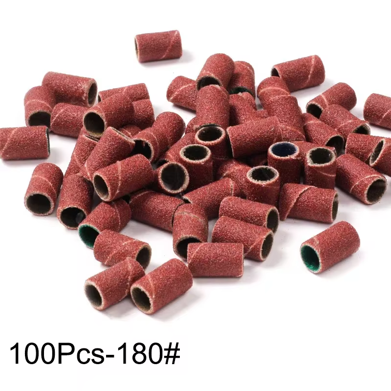 100/50pcs bandes de ponçage zèbre Machine forets à ongles polissage 80 # 150 # 240 #   Outils de rem