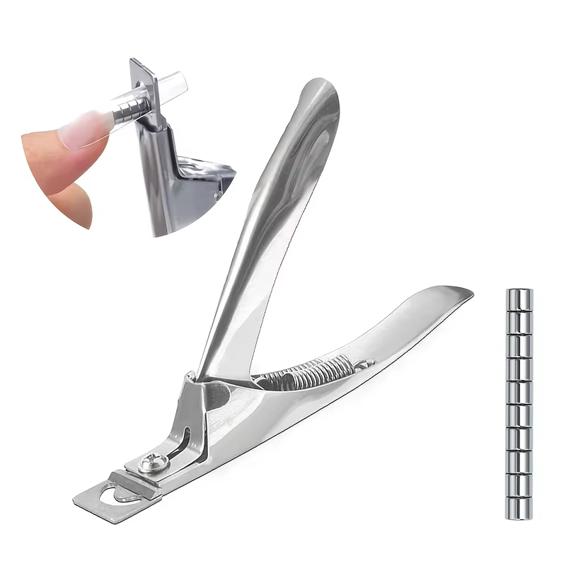 Coupe-ongles en acrylique avec 15 aimants, coupe-ongles longs en Gel acrylique, pointes réglables en