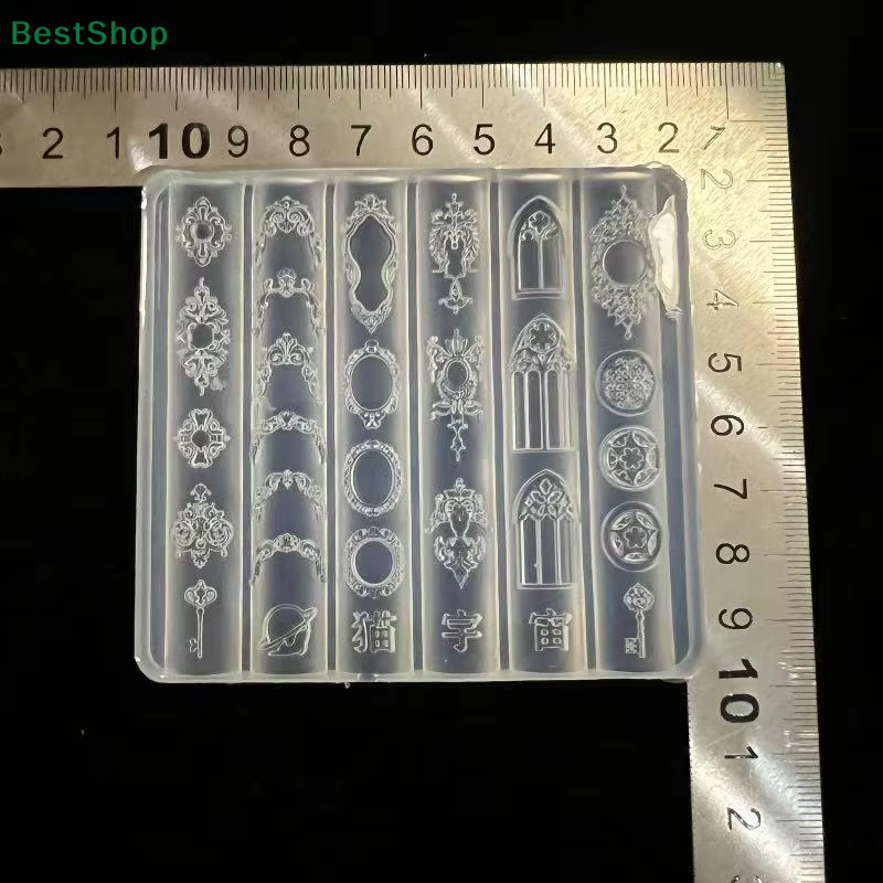 ♥ ♥ ♥ Moule 3D en Silicone pour Nail Art, Style européen, motifs rétro, chandelier, bougie, décor, b