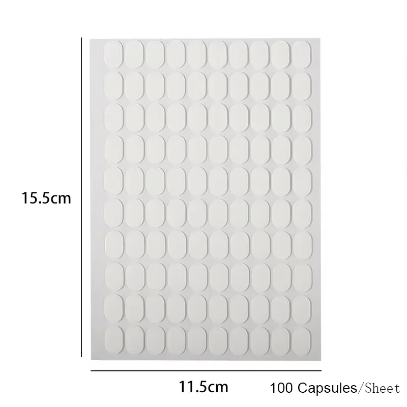 300 pièces de bandes adhésives double face pour supports d'ongles, transparentes, sans trace, pour m