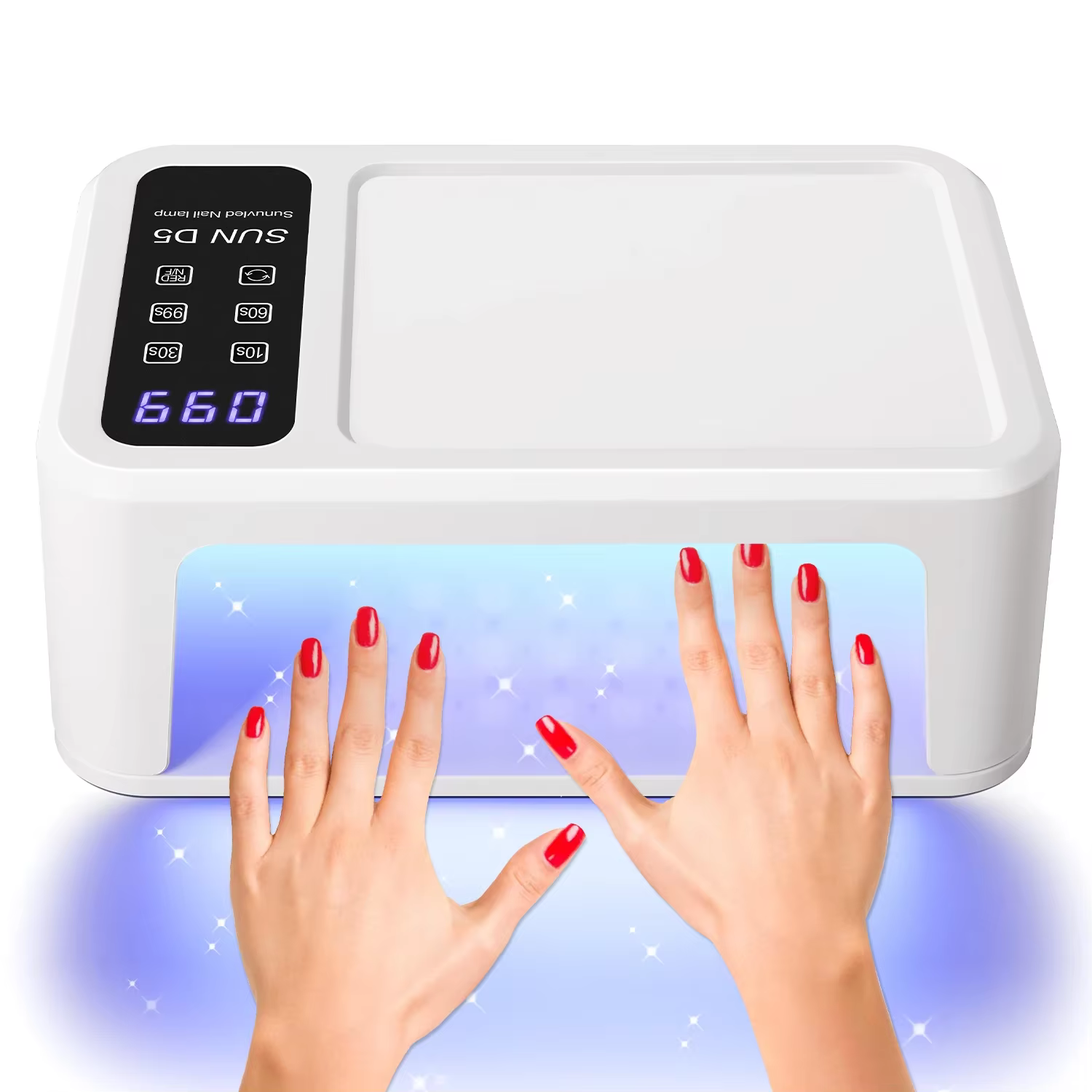 480W professionnel UV LED Gel lampe à polymériser avec fonction de blanchiment 140LEDS lampe de séch