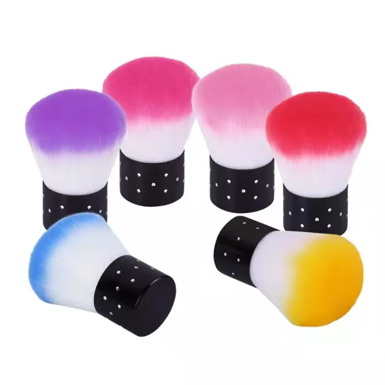 Brosse douce Rose Rose pour manucure, brosse anti-poussière pour Nail Art, vernis Gel, brosses de ne