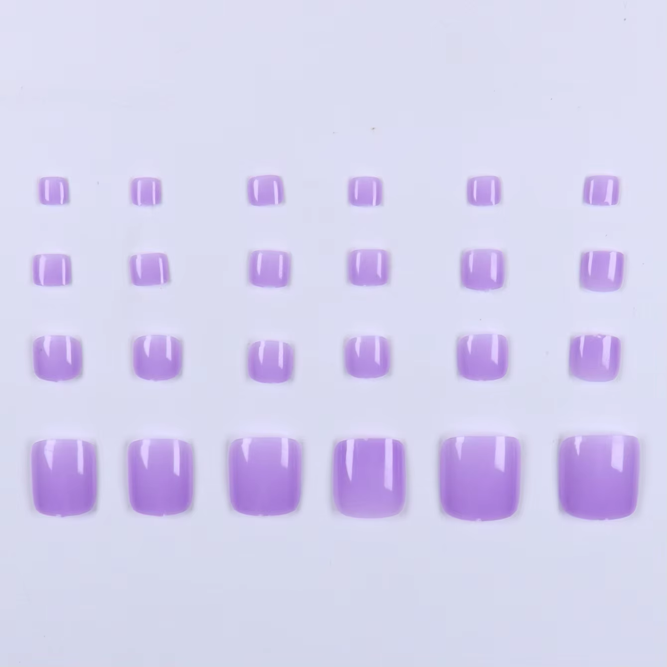 Ongles de Type presse 48 pièces, faux ongles carrés et de presse de taille moyenne, faux ongles poin