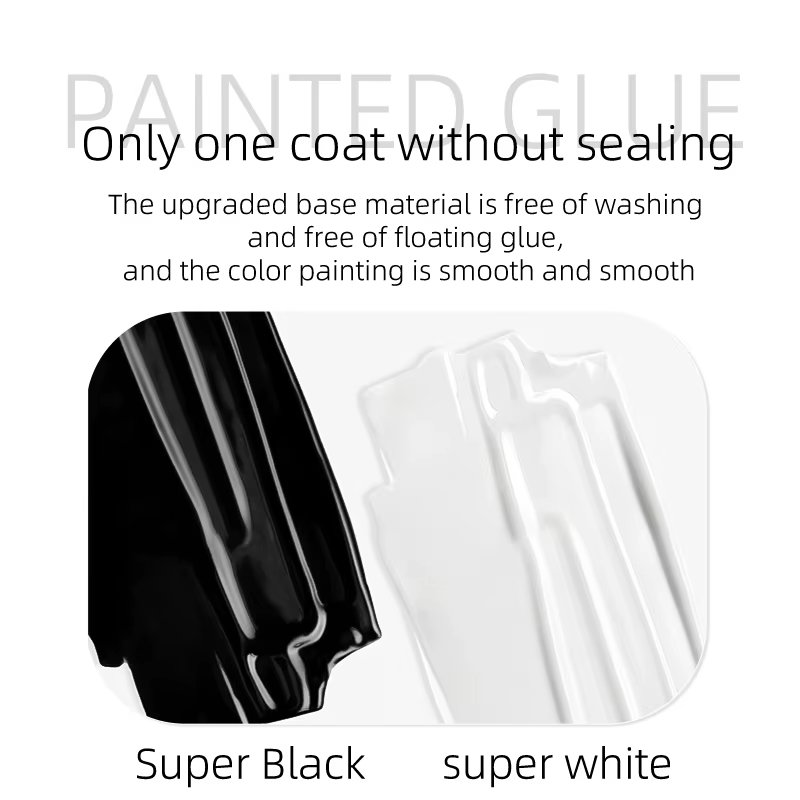 5ml Nail Art peinture UV Gel vernis noir blanc couleurs 3D fleur dessin tremper LED peinture Liner C