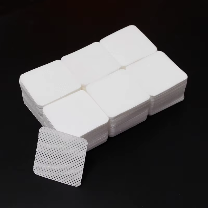 Lingettes pour ongles non pelucheuses, dissolvant de vernis à ongles, colle pour Extension de cils, 