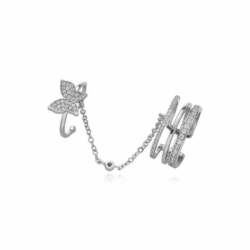 -Double anneaux- Sweetie Cool Girl Nailtips anneaux Niche papillon charmant opensiser anneau Mini di