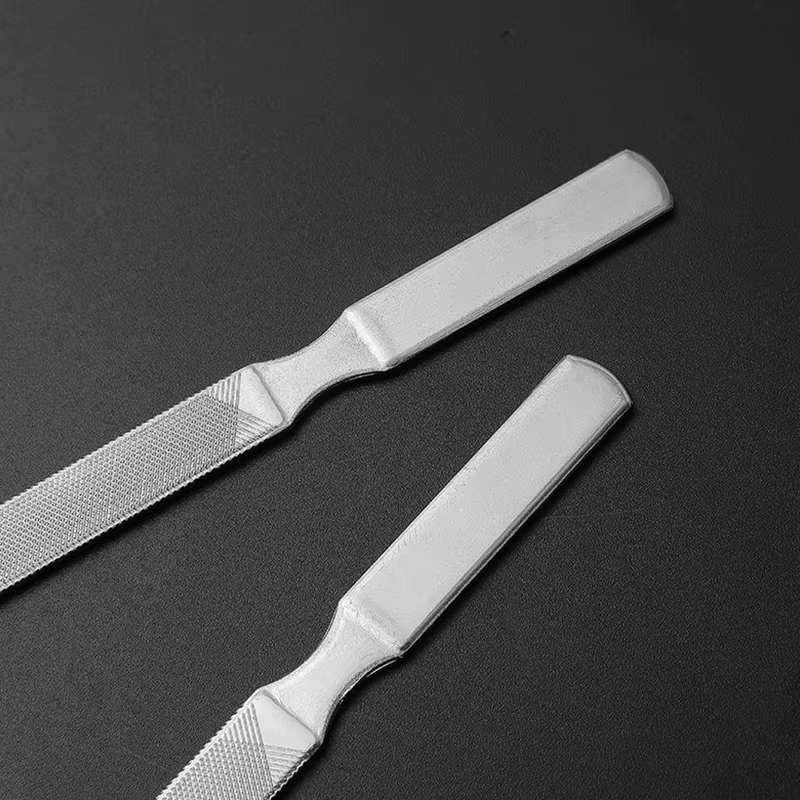 Lime à ongles professionnelle en acier inoxydable, bloc de polissage, ponçage pour lime à ongles, fo