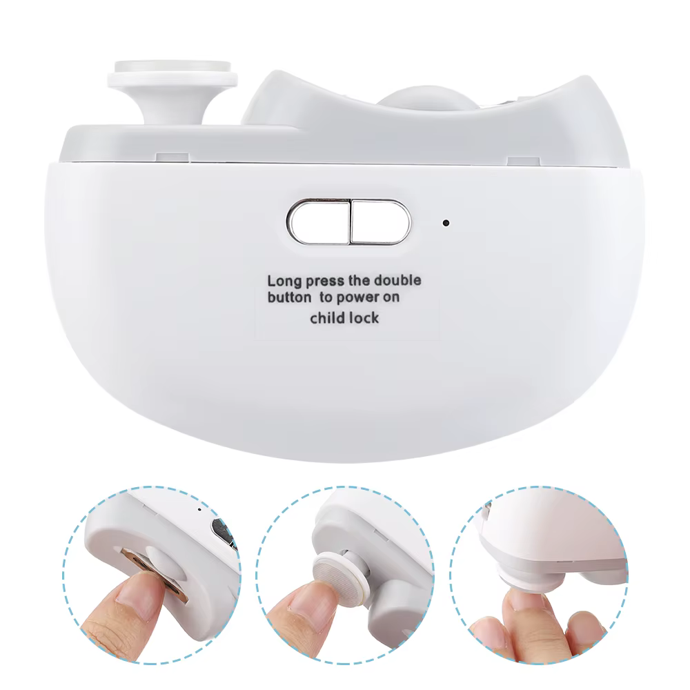 Coupe-ongles électrique avec lumière, automatique, pour adultes et bébés, ciseaux pour orteils, pédi