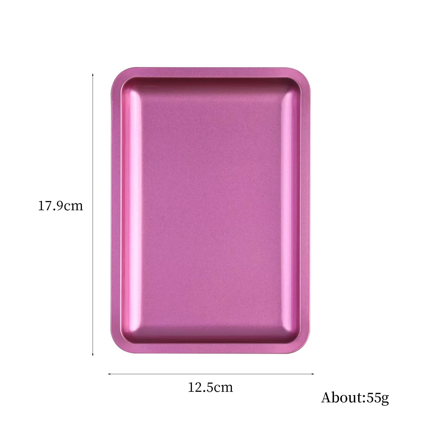 Plateau de rangement carré en acier inoxydable pour cosmétiques, 1 pièce, plaque de manucure pour Na