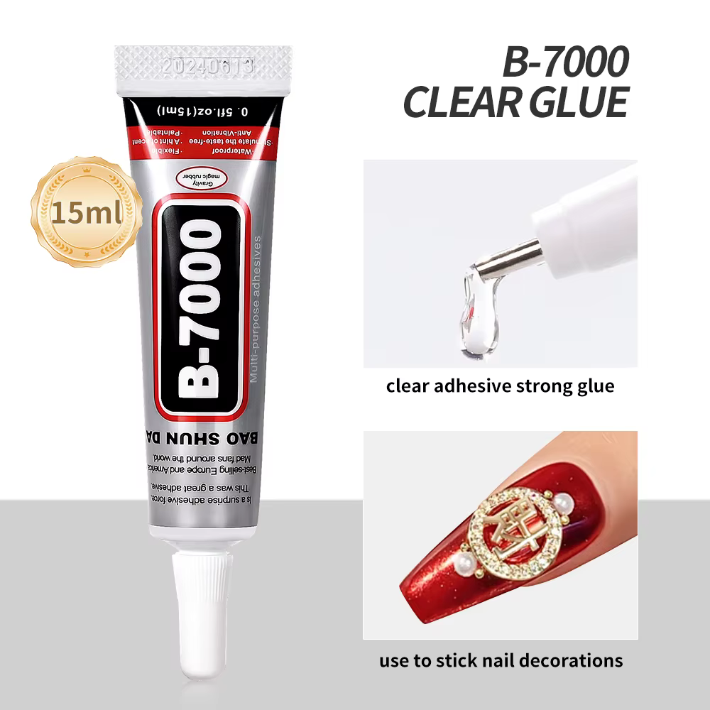 Colle à ongles forte en Gel, 15ML, 0.5OZ, colle professionnelle à séchage rapide avec dissolvant pou