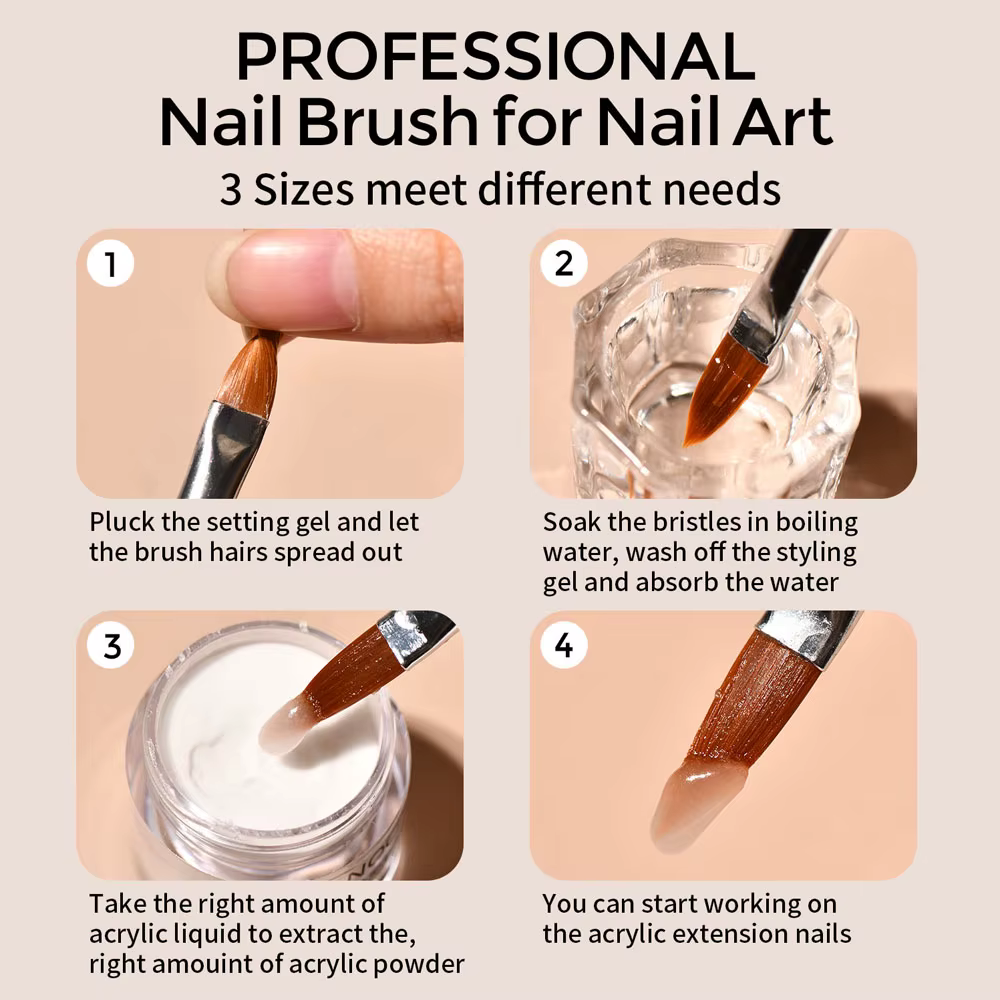 Poudre acrylique pour ongles nus en vrac, 50g/100g, 4 en 1, couleurs unies, poudres de cristal, Exte