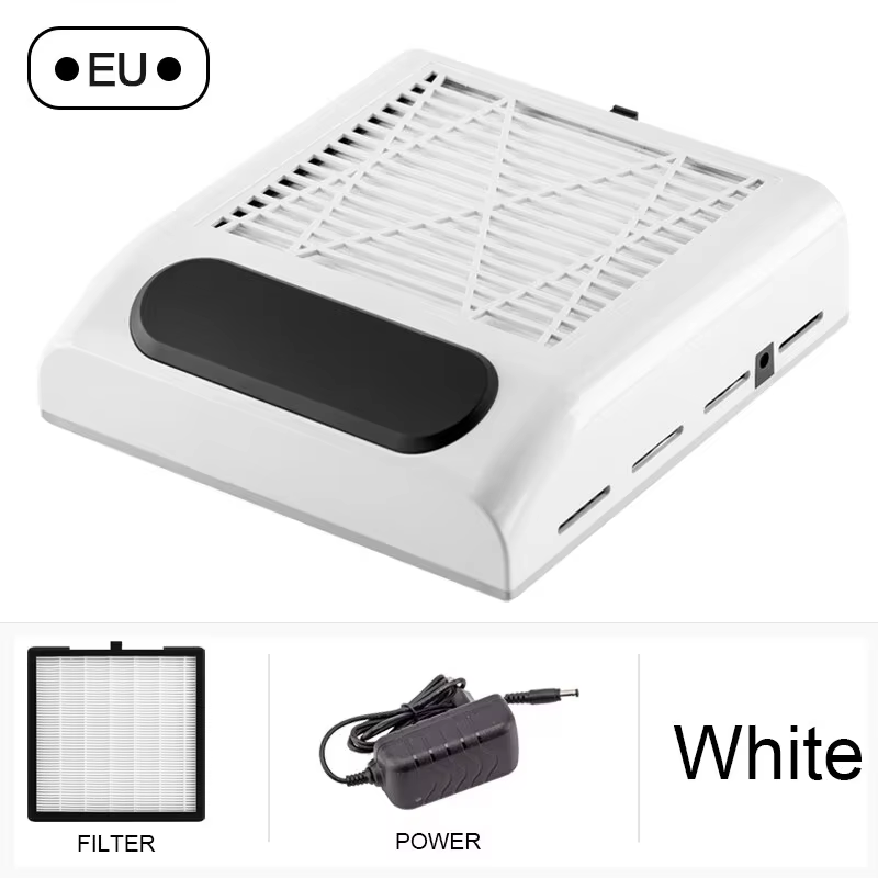 Collecteur de poussière pour ongles avec filtre détachable, aspirateur puissant pour équipement de s