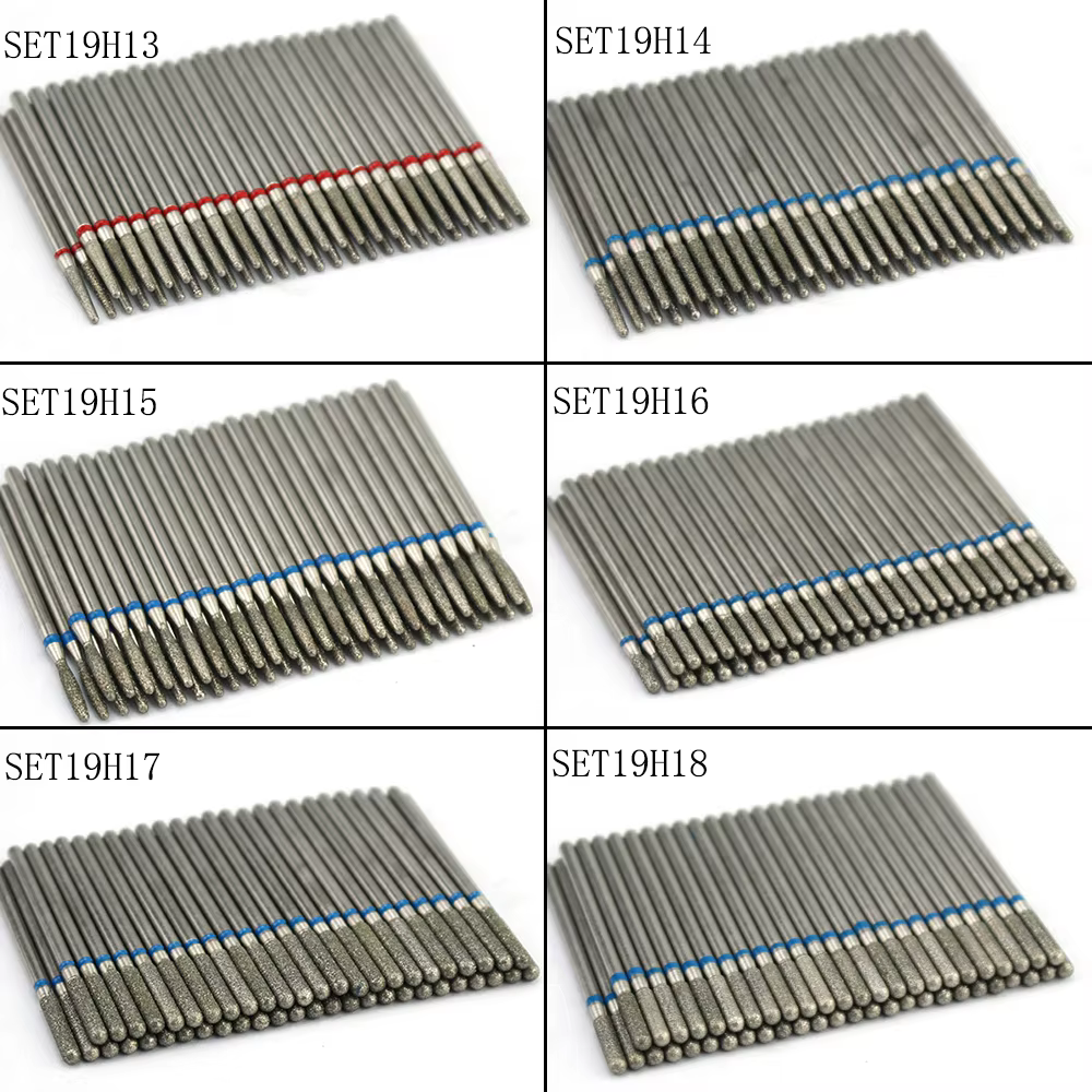 Perceuse à ongles en diamant, ensemble d'embouts de nettoyage des cuticules, fraise pour manucure, a