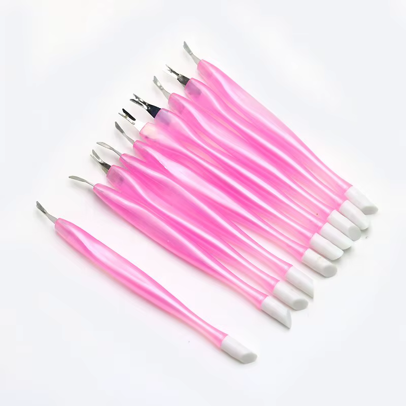 Outils de manucure et pédicure en acier inoxydable, poussoir de vernis à ongles gel UV, tondeuse à 2