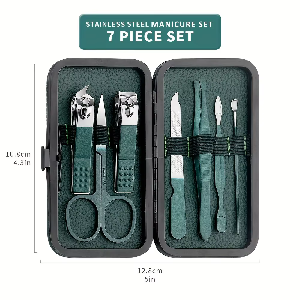 Ensemble d'outils de manucure 7/13/24 pièces, pinces à cuticules et Kit de coupe, Kit de pédicure pr