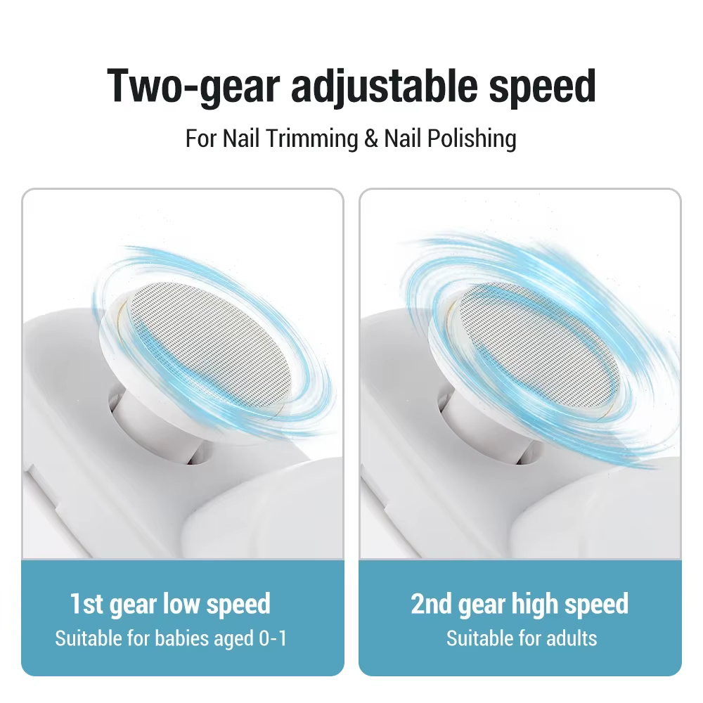 Coupe-ongles électrique, meulage et polissage avec lumière, automatique, Rechargeable, manucure pour