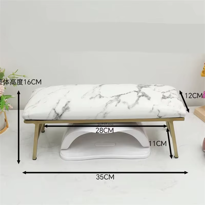1 ensemble de Table de manucure en marbre, tapis pour ongles, repose-main, coussin, oreiller, suppor