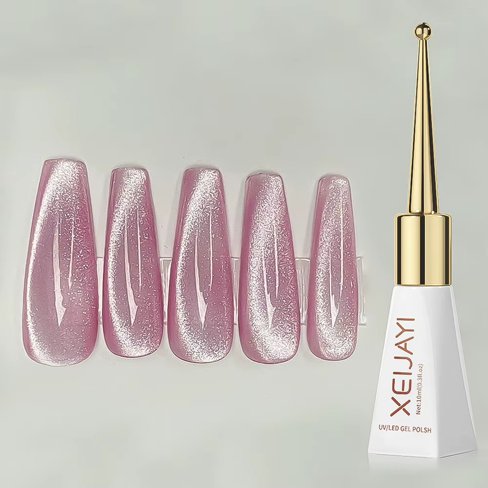 XEIJAYI rose oeil de chat Gel vernis à ongles céramique Gel magnétique UV semi-permanent émaux verni