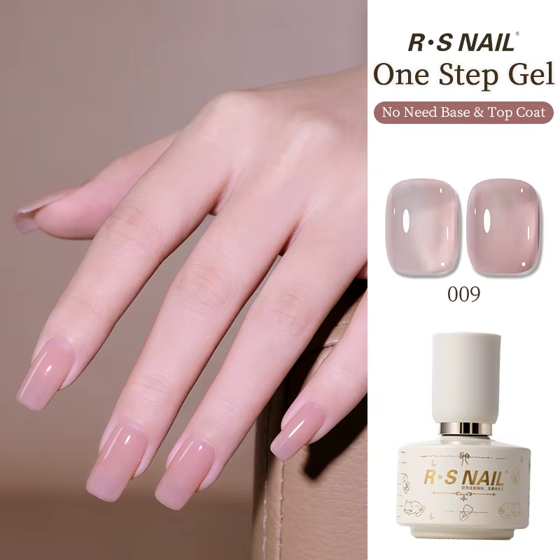 RSNAIL Vernis à ongles magnétique 3-en-1 en une seule étape, sans base ni top coat, séchage UV/LED, 