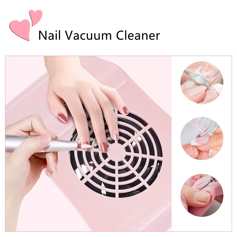 Aspirateur collecteur de poussière d'ongles, Machine-outils de manucure, forte puissance, faible bru