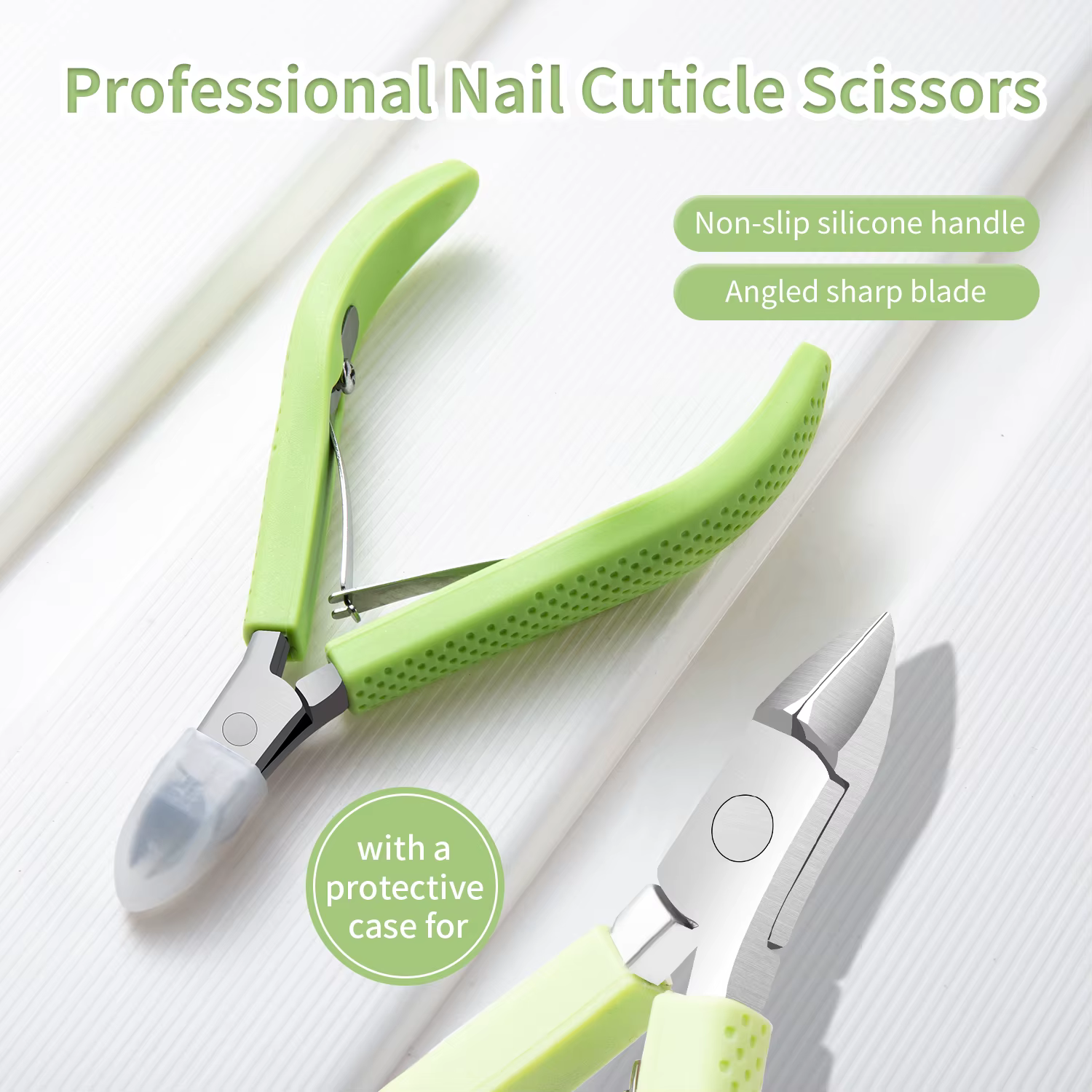Nouveau Ciseaux à cuticules pour ongles, dissolvant de manucure, pinces à peau morte, coupe-cuticule