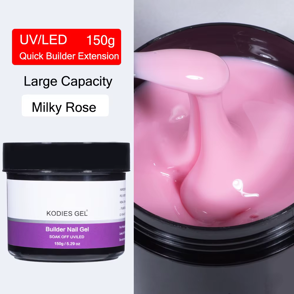 KODIES – Vernis à ongles GEL UV Semi-Permanent, pour Extensions, rose, manucure française, 150g