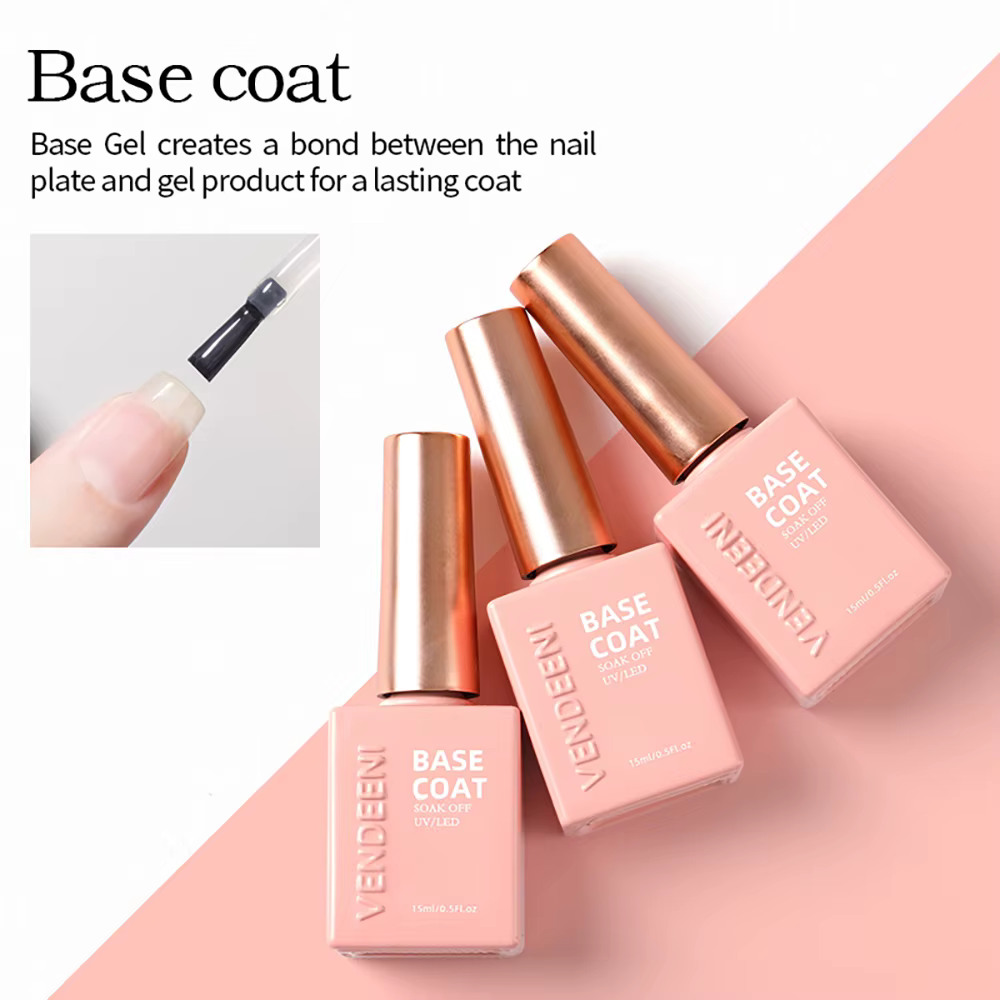 Vendeeni TPO HEMA FREE haute luminosité sans lingette couche de finition forte couche de Base vernis