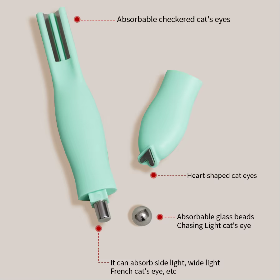 Bâton magnétique 4 en 1 3D en forme de cœur, outils magnétiques pour ongles œil de chat, aimant mult