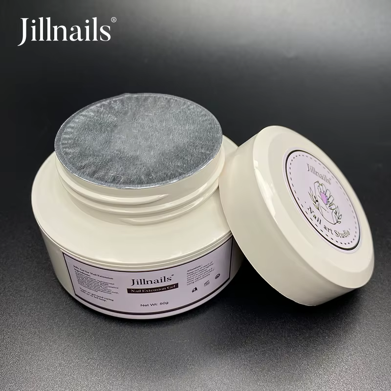 Gel de construction en fibre de verre Jillnails pour extension et réparation d'ongles 50G Gel UV LED