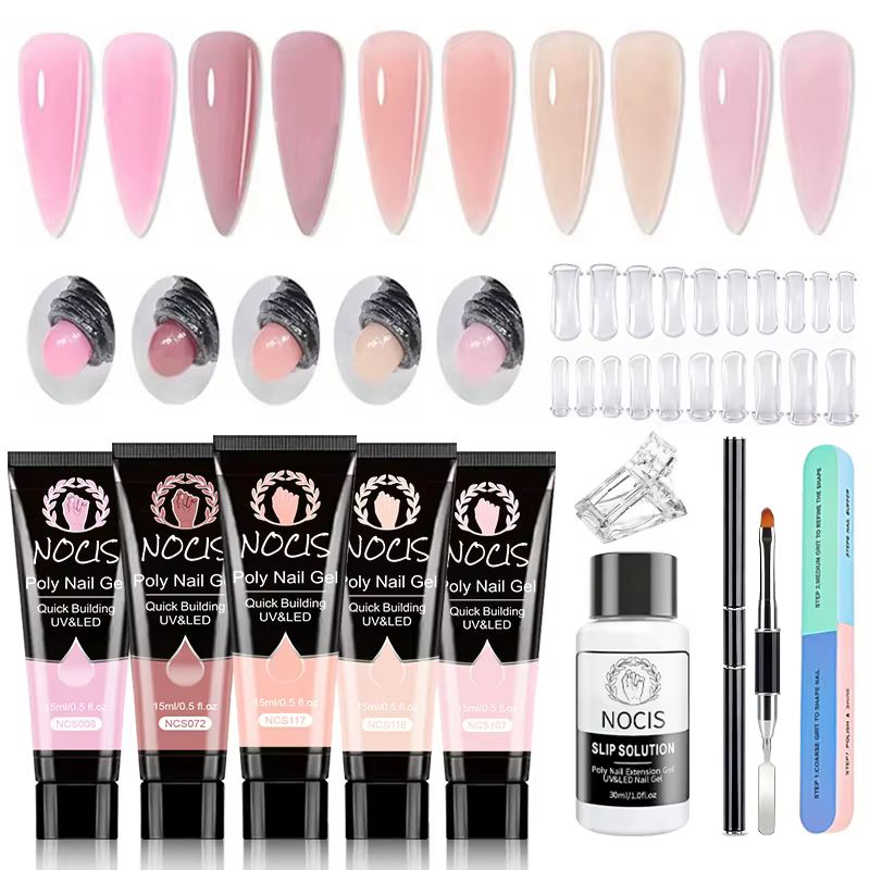 Kit de gel poly pour manucure NOCIS