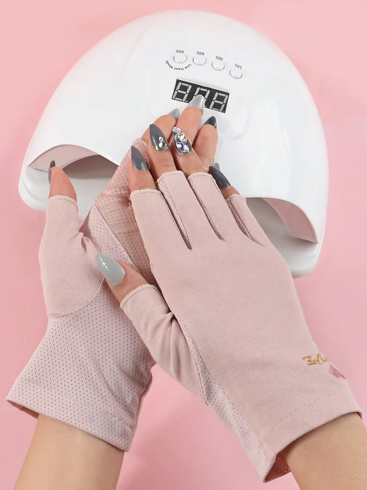 1 Paire de Gants Anti-UV pour Ongles