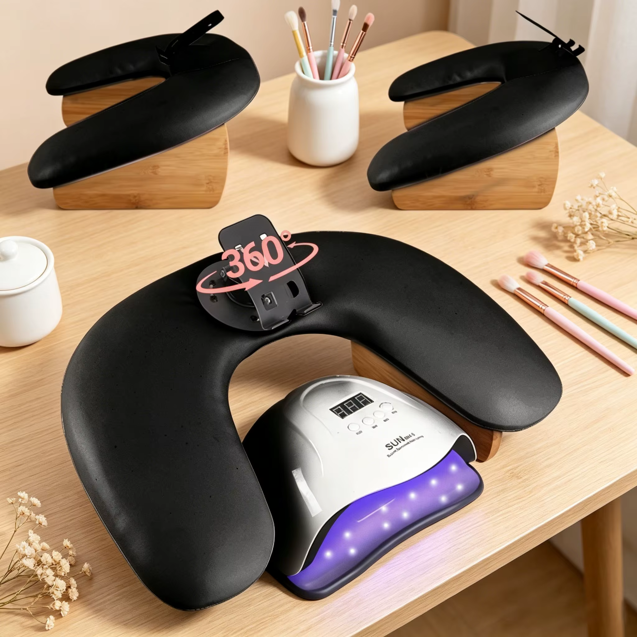 Repose-main professionnel en forme de U pour nail art