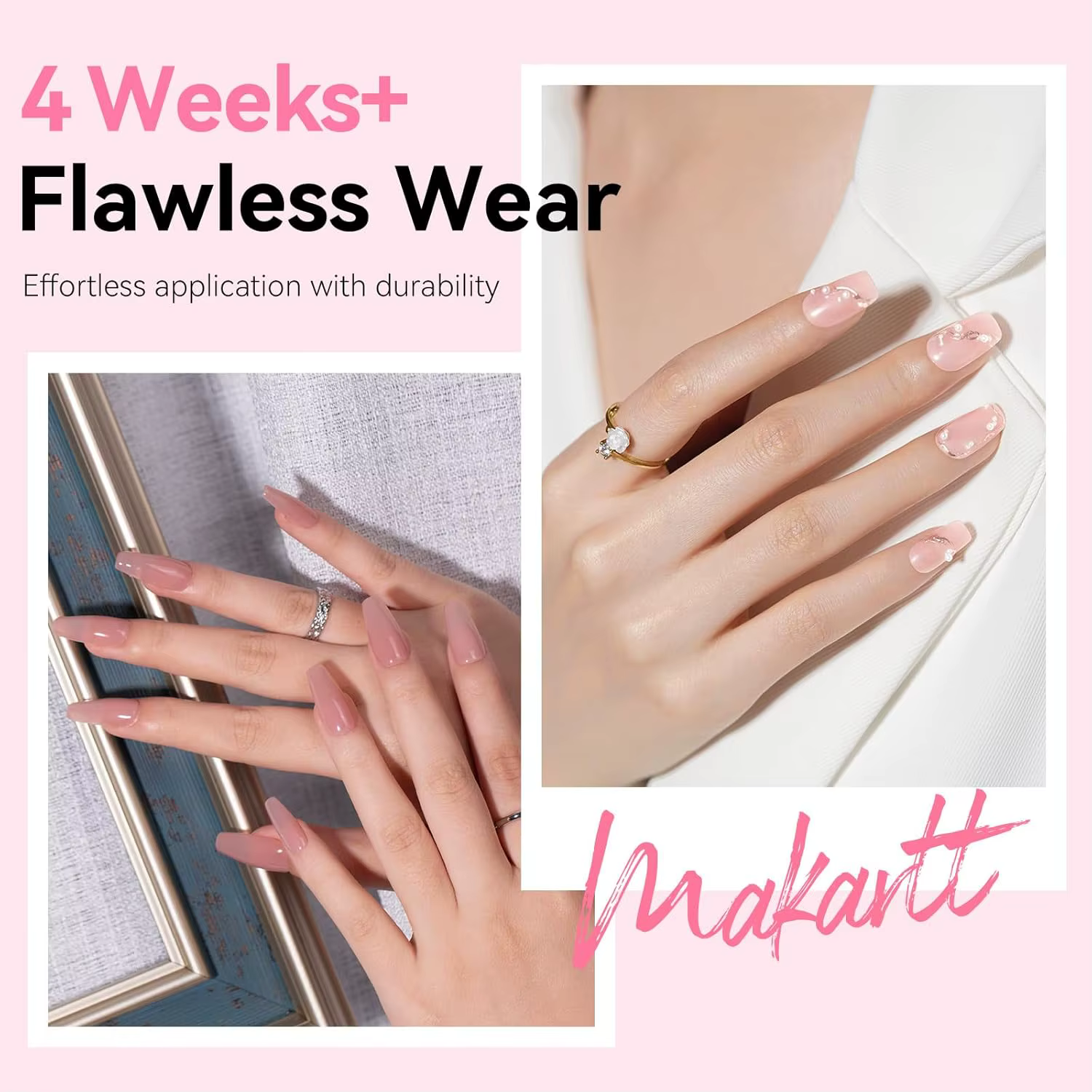 Makartt Faux Ongles Cercueil Moyens - 500 pièces