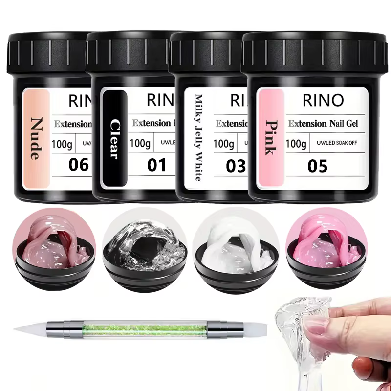 Gel de construction solide anti-adhésif RINO 100g - Transparent