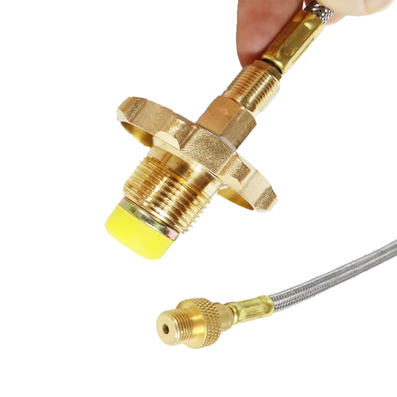 Adaptateur de recharge de propane pour cuisinière à gaz extérieure, ligne de connexion de gaz précieux, adaptateur de Eva de camping, connecteur de tuyau à intervalles de GPL
