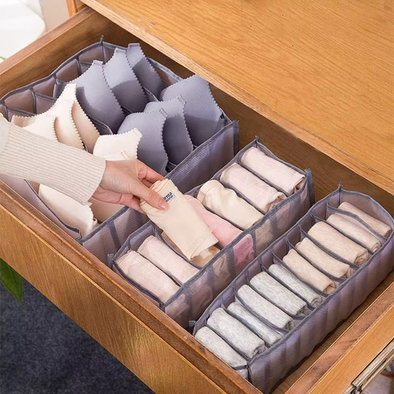 Organisateur de placard pliable, séparateurs de tiroirs pour vêtements, jeans, sous-vêtements, boîte de rangement, gain de place, accessoires de garde-robe