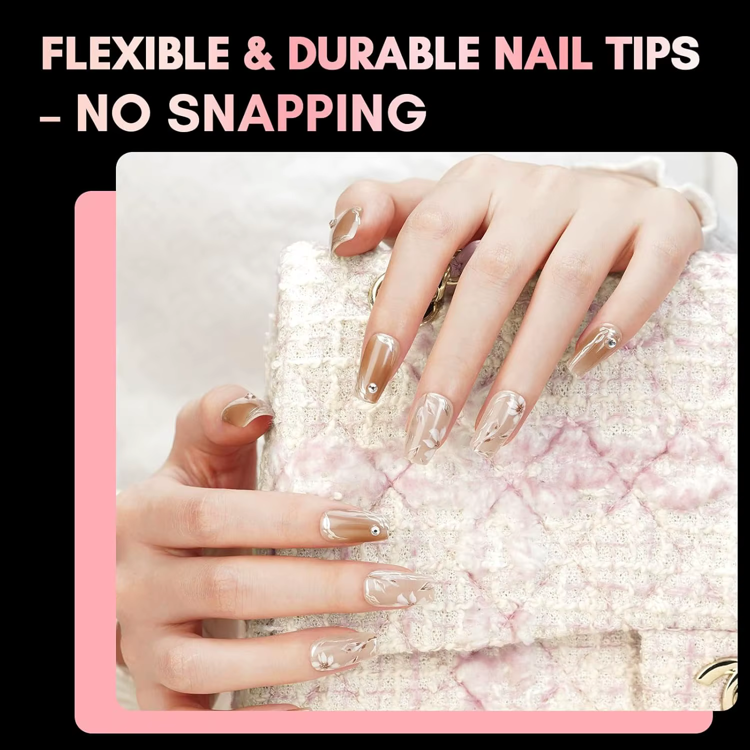 Makartt Faux Ongles Cercueil Moyens - 500 pièces